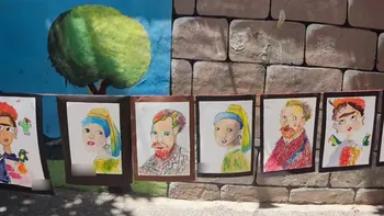 Atölyede yapılmış öğrenci çalışması