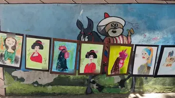 Atölyede yapılmış öğrenci çalışması
