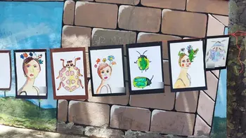 Atölyede yapılmış öğrenci çalışması